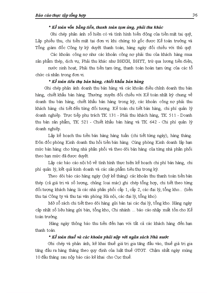 image for page Báo cáo thực tập tại Công ty cổ phần Thép Việt - Ý