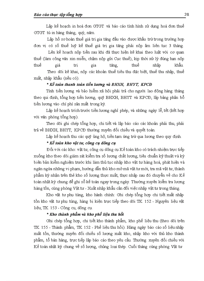 image for page Báo cáo thực tập tại Công ty cổ phần Thép Việt - Ý