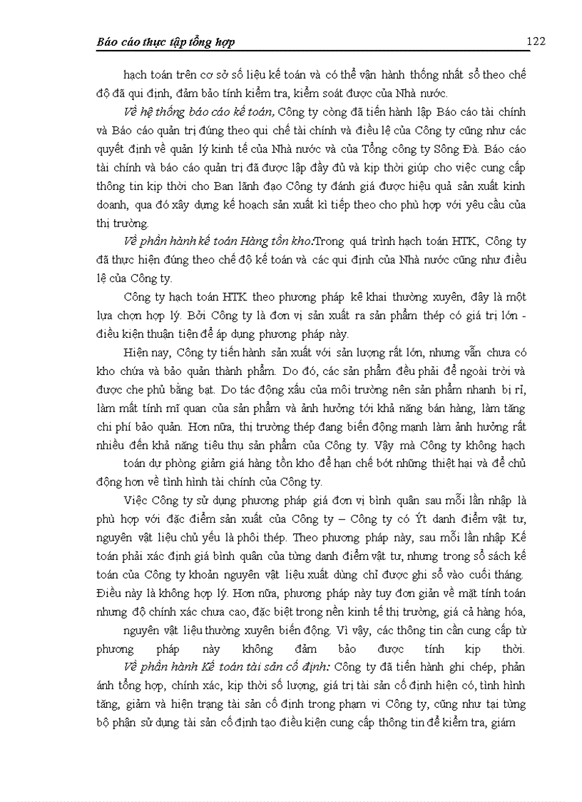 image for page Báo cáo thực tập tại Công ty cổ phần Thép Việt - Ý