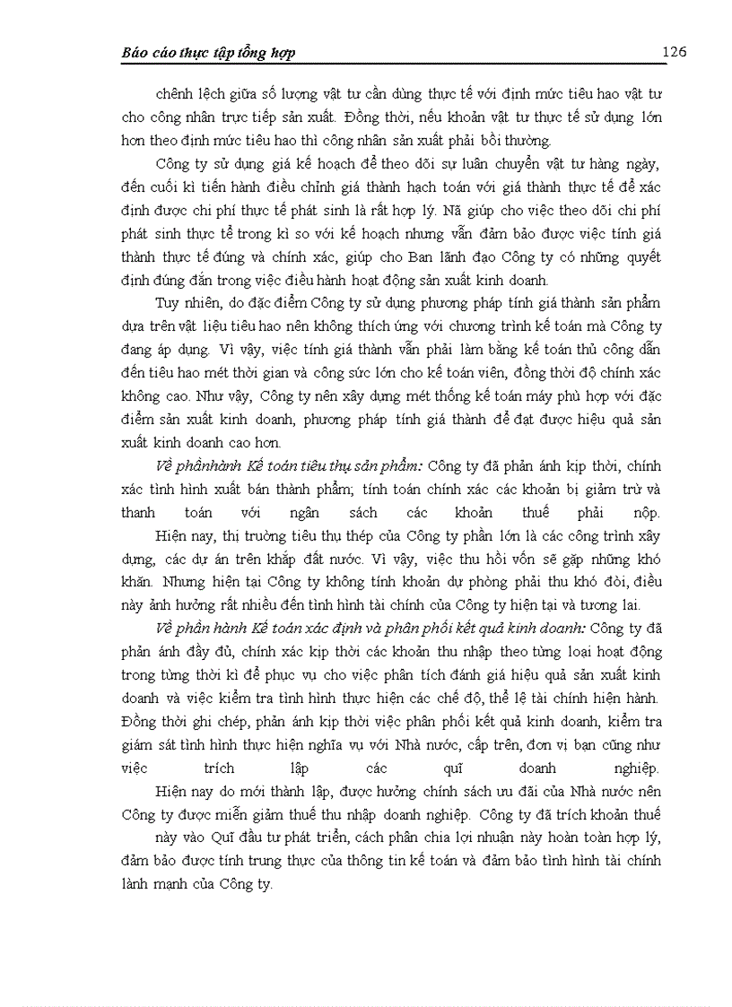 image for page Báo cáo thực tập tại Công ty cổ phần Thép Việt - Ý