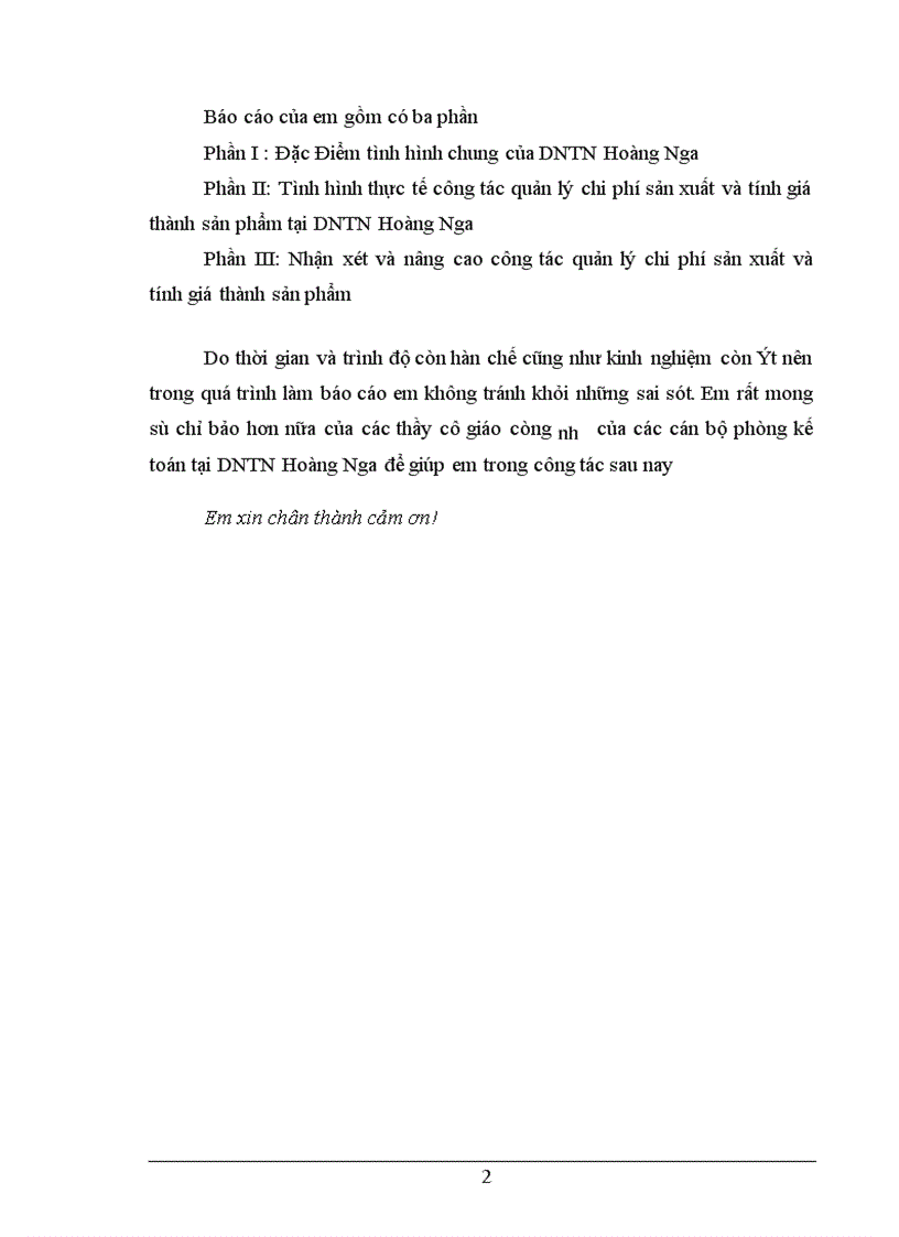 image for page Báo cáo thực tập tại DNTN Hoàng Nga