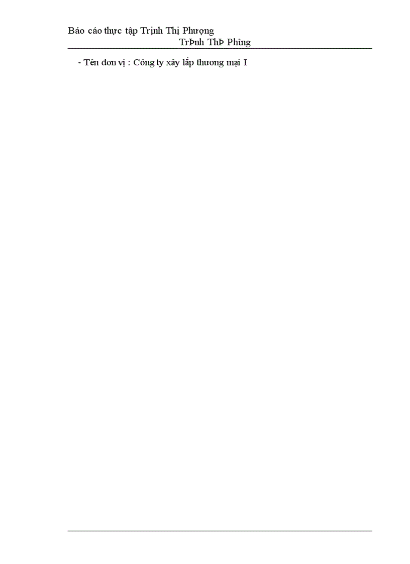 image for page Báo cáo thực tập tại Công ty Xây lắp Thương mại I