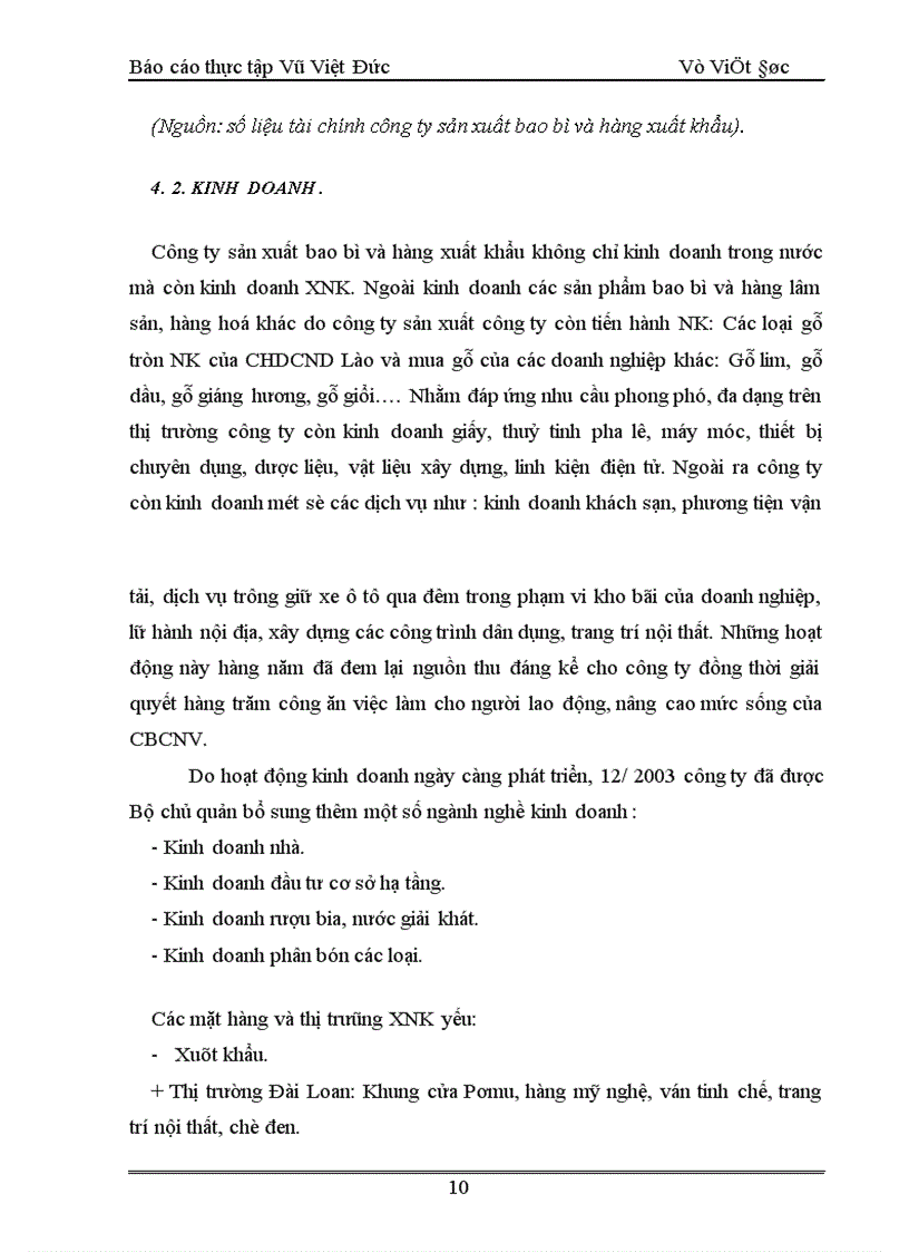 image for page Báo cáo thực tập tại Công ty sản xuất bao bì và hàng xuất khẩu