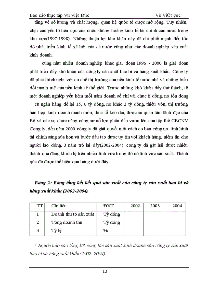 image for page Báo cáo thực tập tại Công ty sản xuất bao bì và hàng xuất khẩu