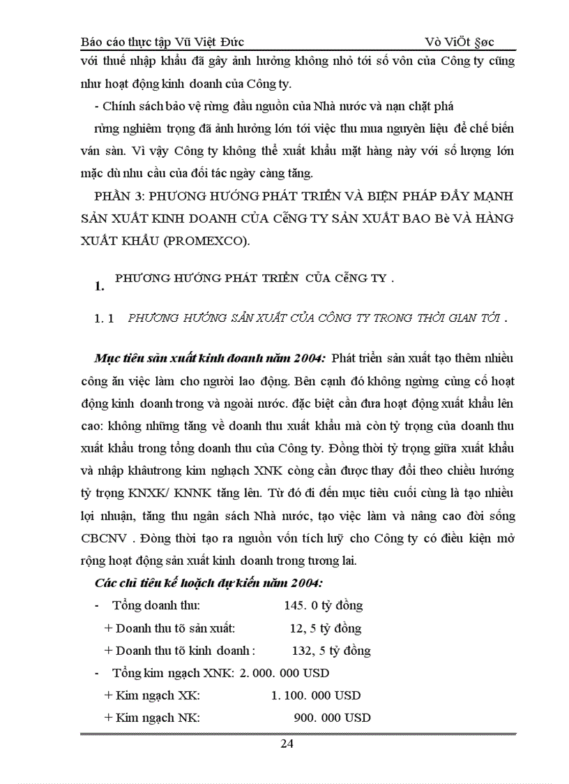 image for page Báo cáo thực tập tại Công ty sản xuất bao bì và hàng xuất khẩu