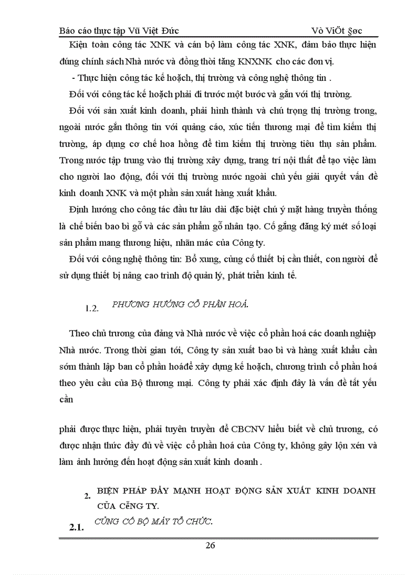 image for page Báo cáo thực tập tại Công ty sản xuất bao bì và hàng xuất khẩu