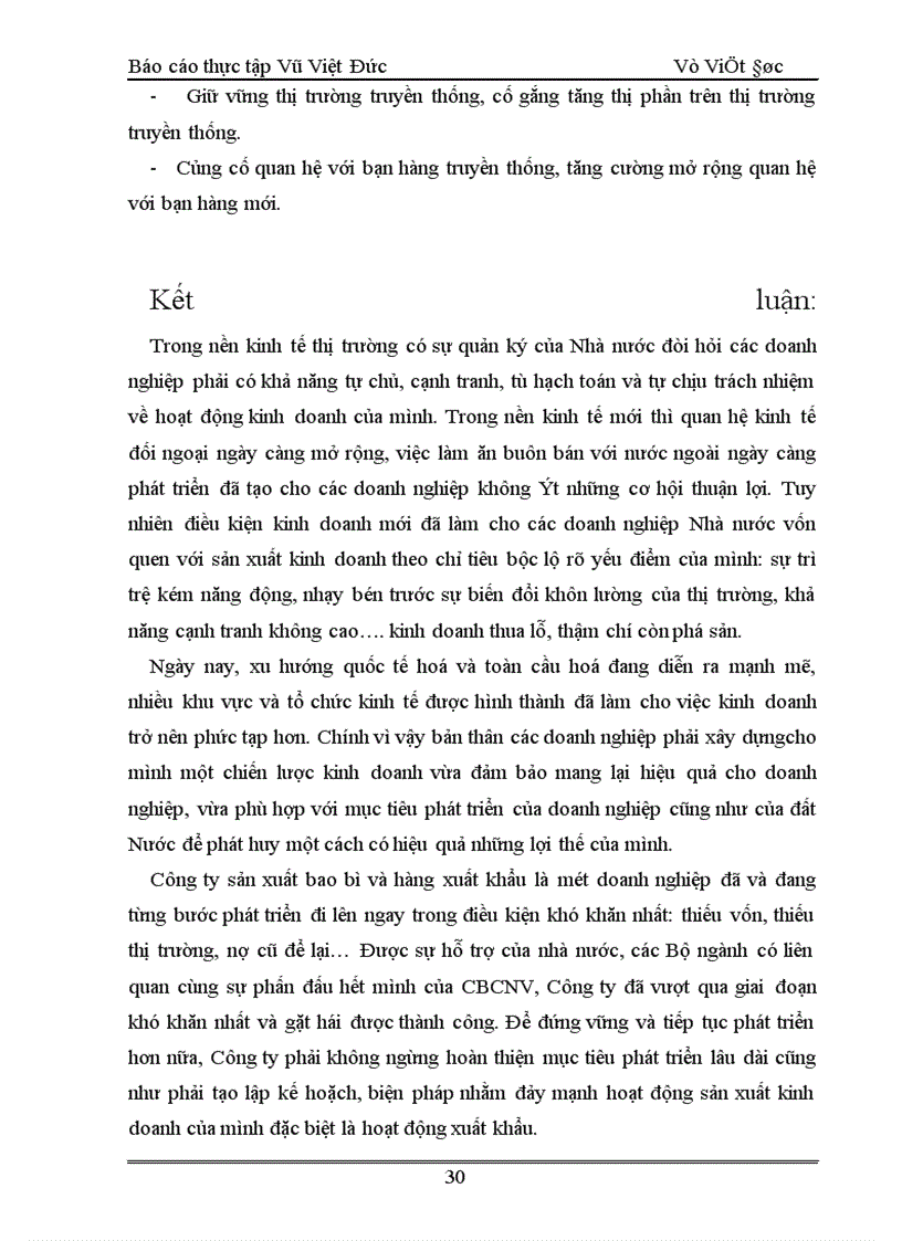 image for page Báo cáo thực tập tại Công ty sản xuất bao bì và hàng xuất khẩu