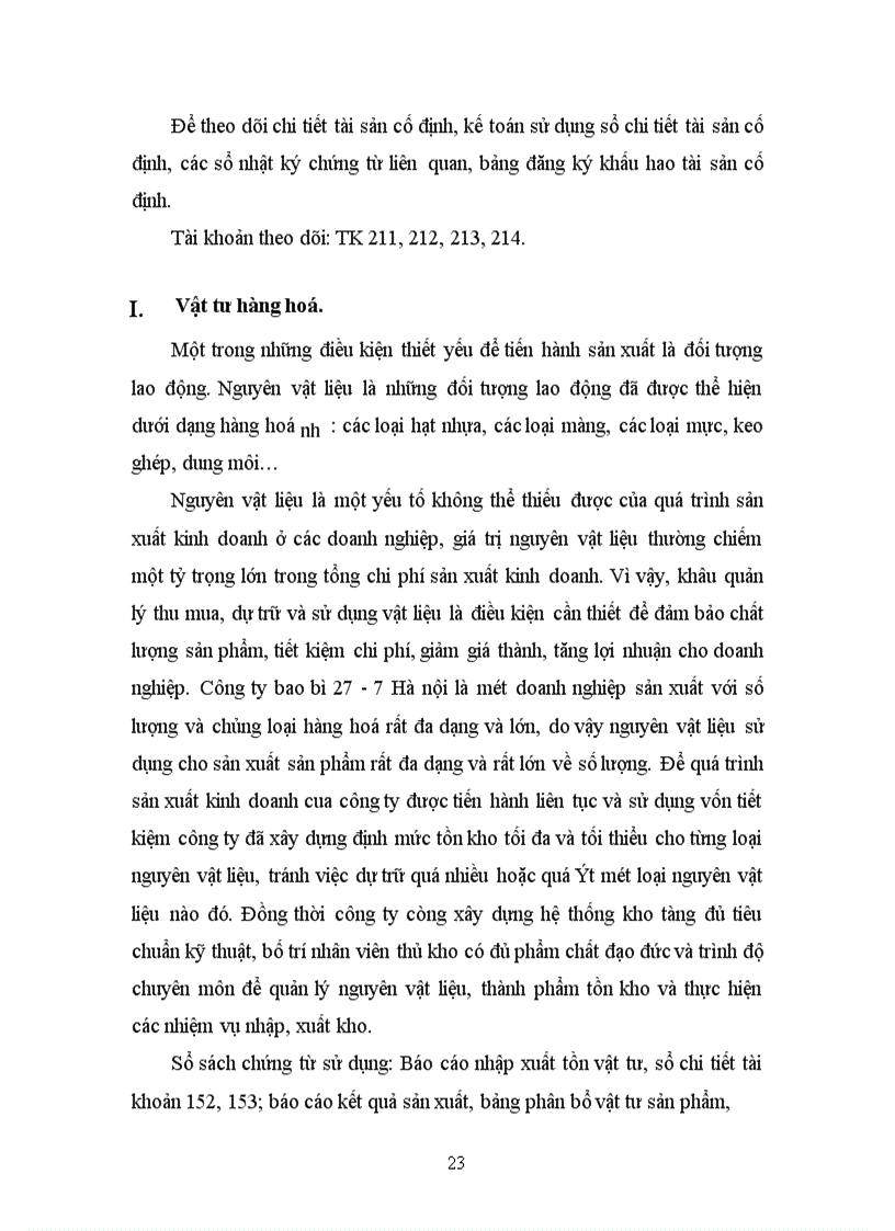 image for page Báo cáo thực tập tại công ty bao bì 27-7 Hà Nội