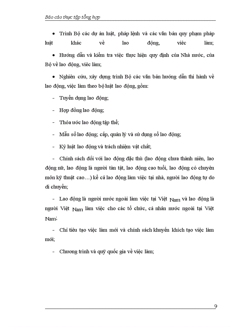 image for page Báo cáo thực tập tại Vụ Lao động-Việc làm thuộc Bộ Lao động-Thương binh và Xã hội