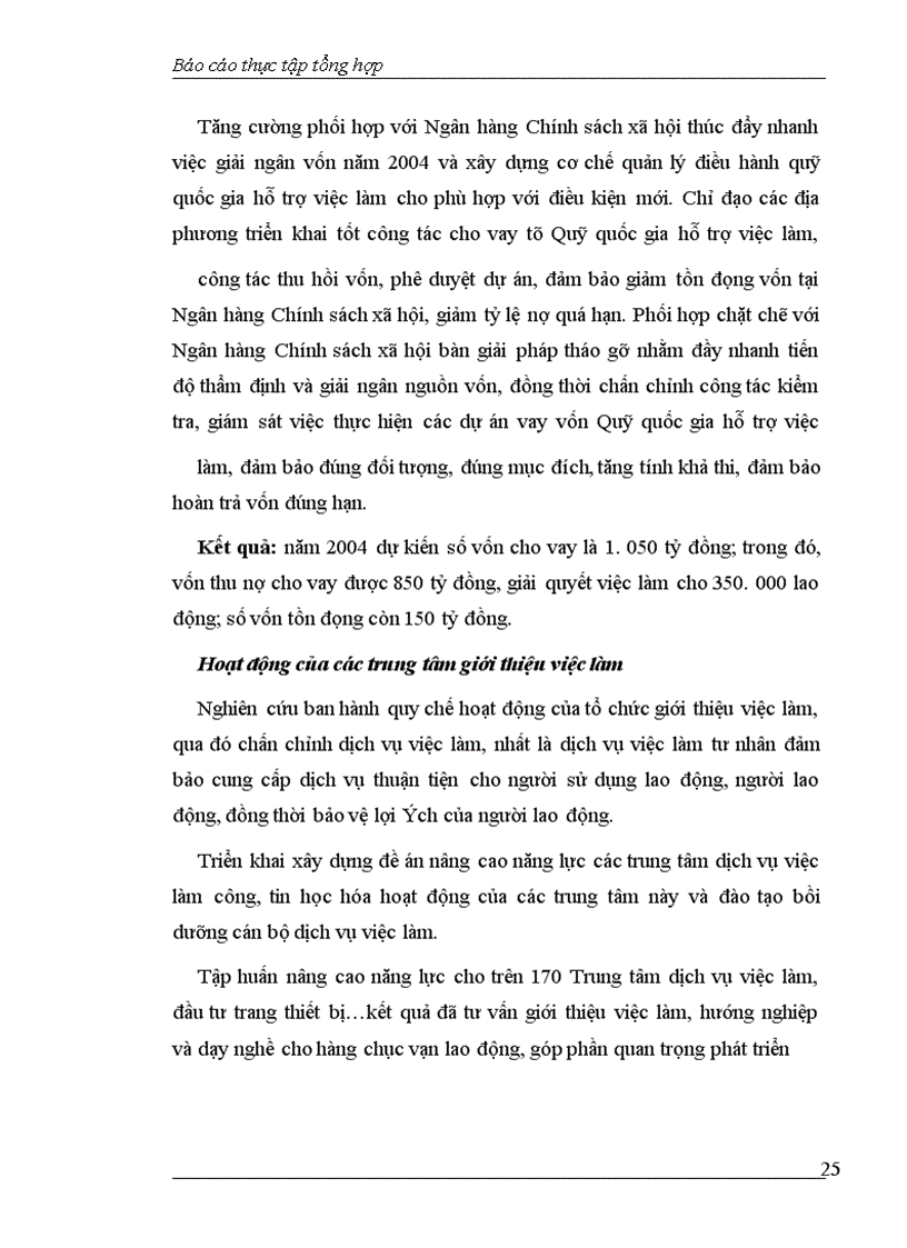 image for page Báo cáo thực tập tại Vụ Lao động-Việc làm thuộc Bộ Lao động-Thương binh và Xã hội