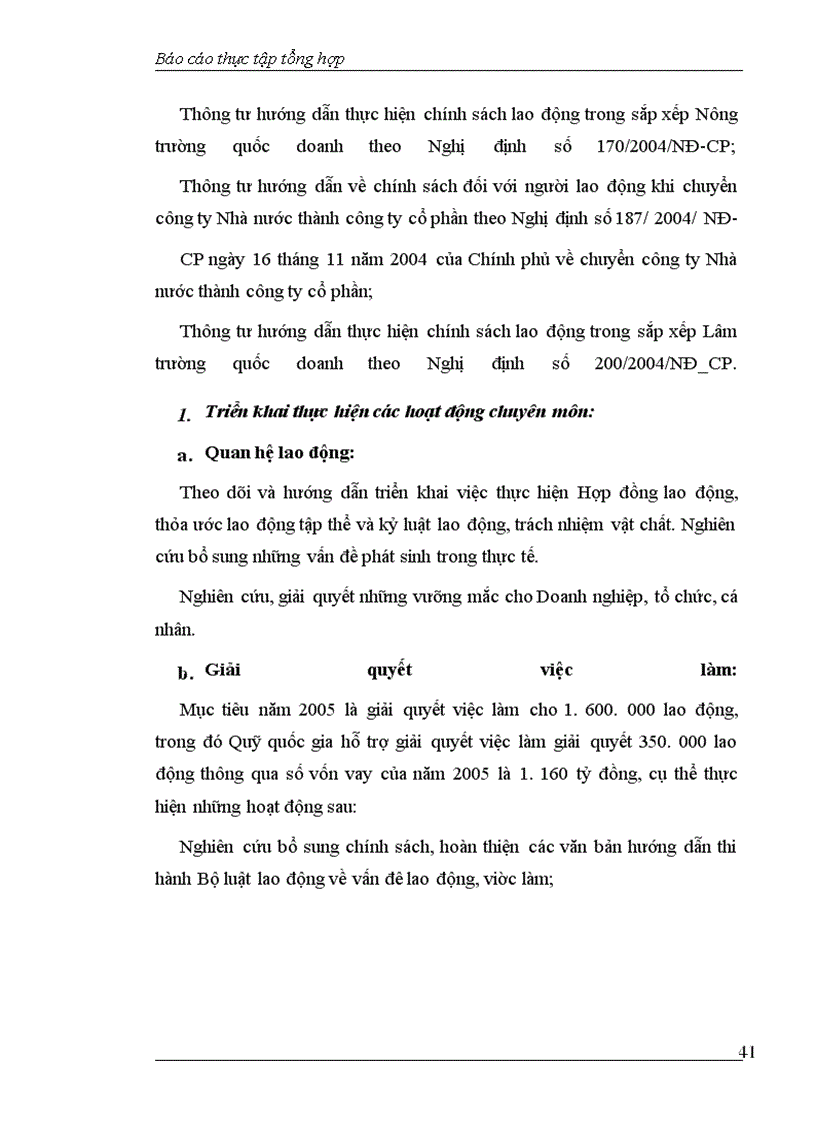 image for page Báo cáo thực tập tại Vụ Lao động-Việc làm thuộc Bộ Lao động-Thương binh và Xã hội