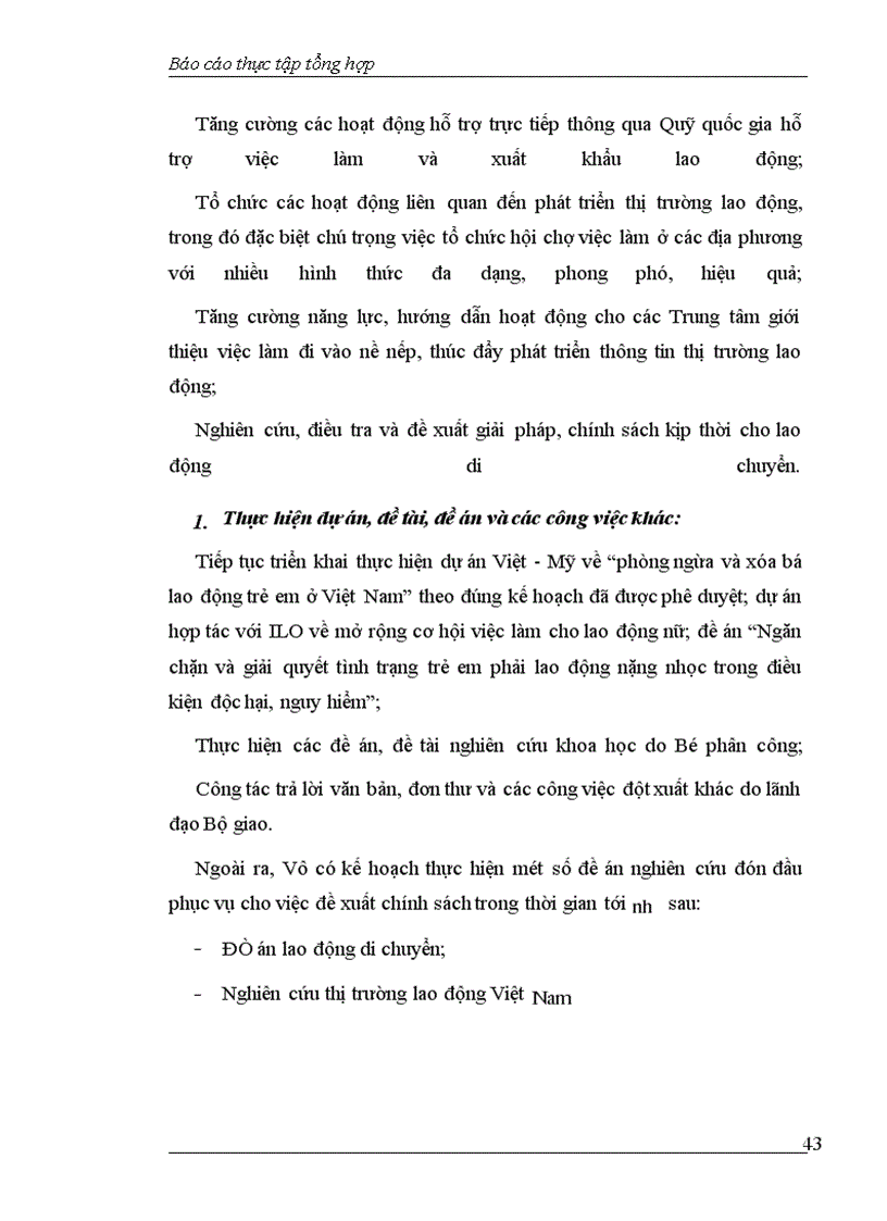 image for page Báo cáo thực tập tại Vụ Lao động-Việc làm thuộc Bộ Lao động-Thương binh và Xã hội