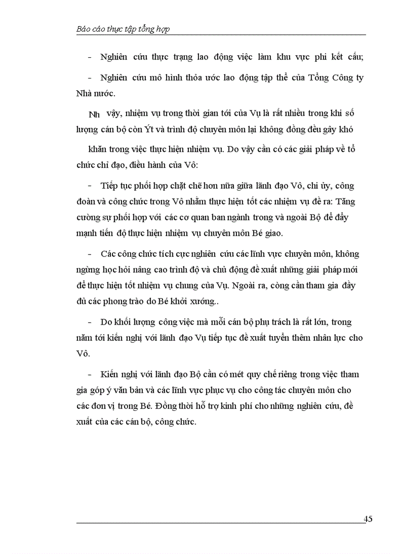 image for page Báo cáo thực tập tại Vụ Lao động-Việc làm thuộc Bộ Lao động-Thương binh và Xã hội