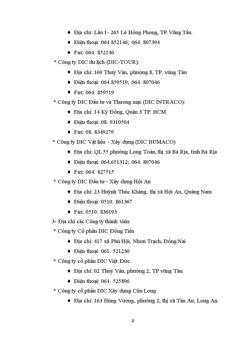 image for page Báo cáo thực tập tại Công ty Đầu tư Phát triển –Xây dựng DIC Corp