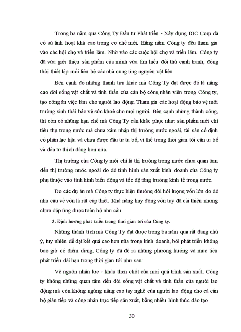 image for page Báo cáo thực tập tại Công ty Đầu tư Phát triển –Xây dựng DIC Corp