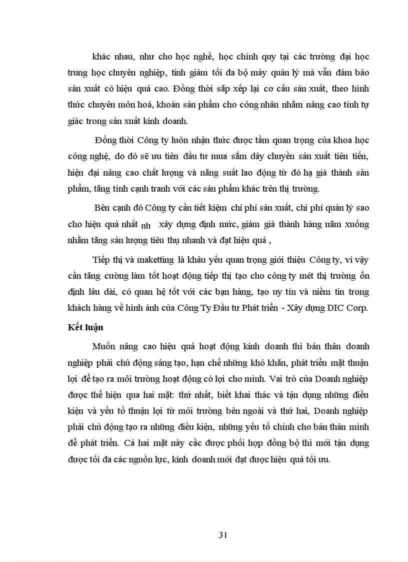 image for page Báo cáo thực tập tại Công ty Đầu tư Phát triển –Xây dựng DIC Corp