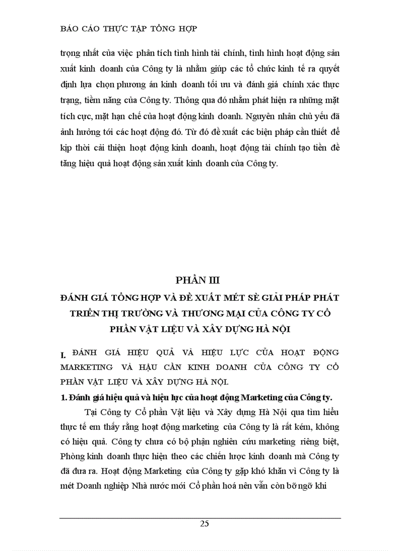 image for page Báo cáo thực tập tại Công ty Cổ phần Vật liệu và Xây dựng Hà Nội