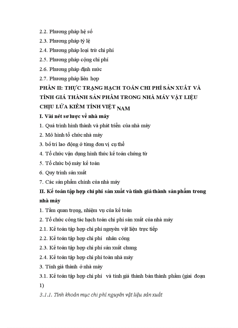 image for page Báo cáo thực tập tại Nhà máy vật liệu chịu lửa Kiềm tính Việt Nam