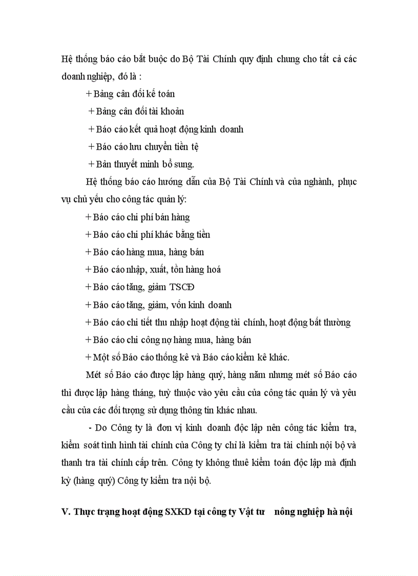 image for page Báo cáo thực tập tại Công ty Vật tư Nông nghiệp Hà Nội