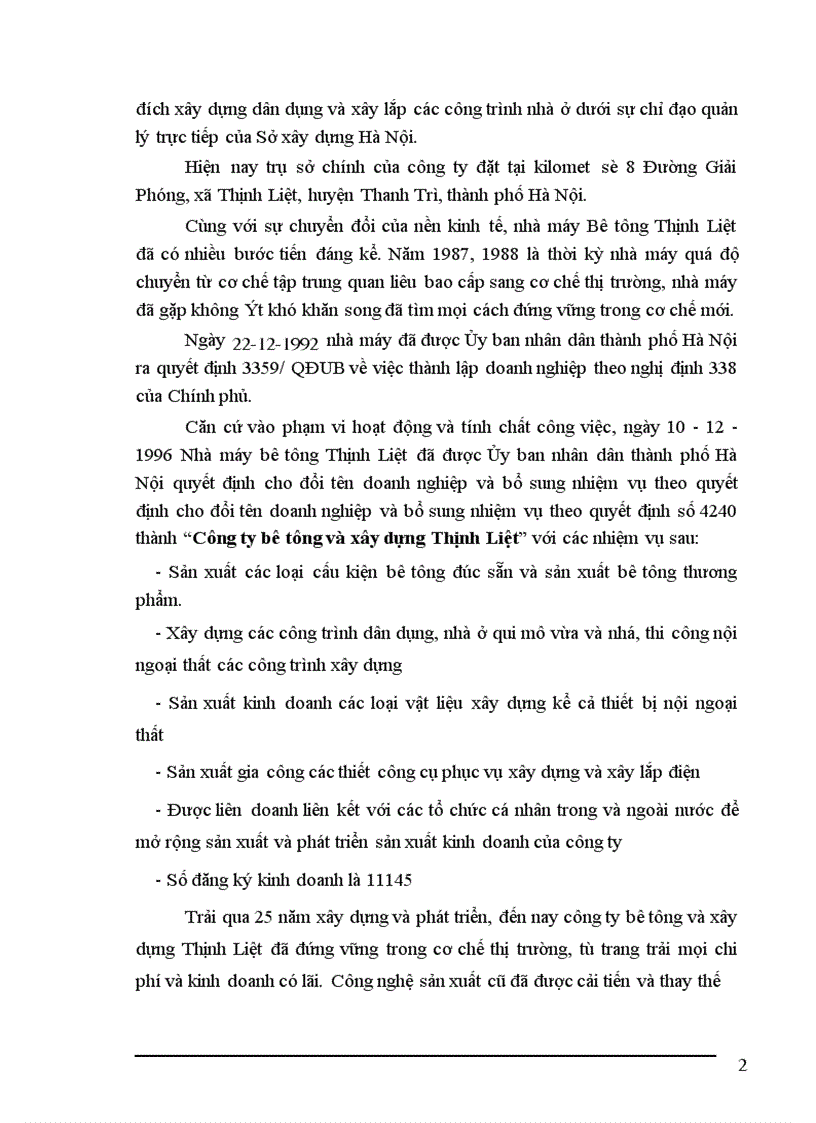 image for page Báo cáo thực tập tại công ty Bê tông và xây dựng Thịnh Liệt