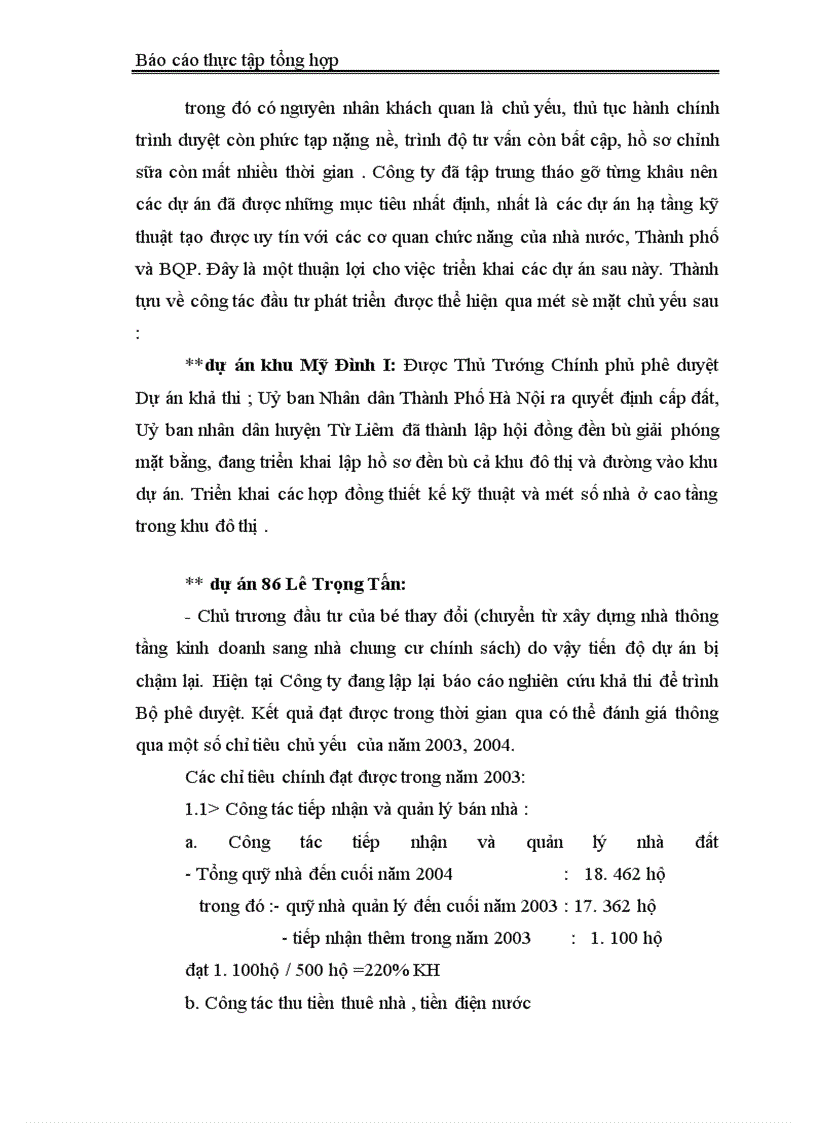 image for page Báo cáo thực tập tại Công ty Đầu tư phát triển Nhà và Đô thị Bộ Quốc Phòng