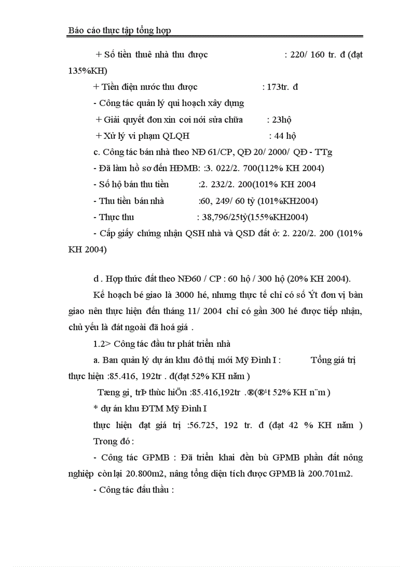 image for page Báo cáo thực tập tại Công ty Đầu tư phát triển Nhà và Đô thị Bộ Quốc Phòng