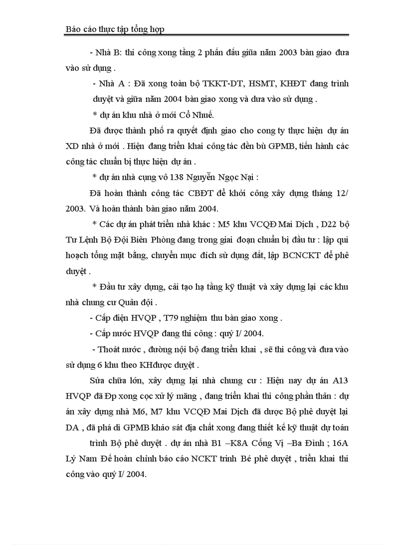 image for page Báo cáo thực tập tại Công ty Đầu tư phát triển Nhà và Đô thị Bộ Quốc Phòng