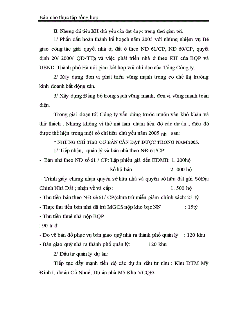 image for page Báo cáo thực tập tại Công ty Đầu tư phát triển Nhà và Đô thị Bộ Quốc Phòng
