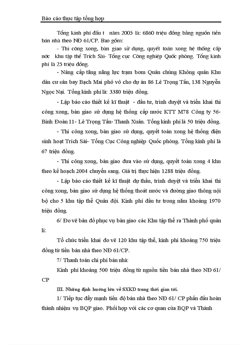 image for page Báo cáo thực tập tại Công ty Đầu tư phát triển Nhà và Đô thị Bộ Quốc Phòng