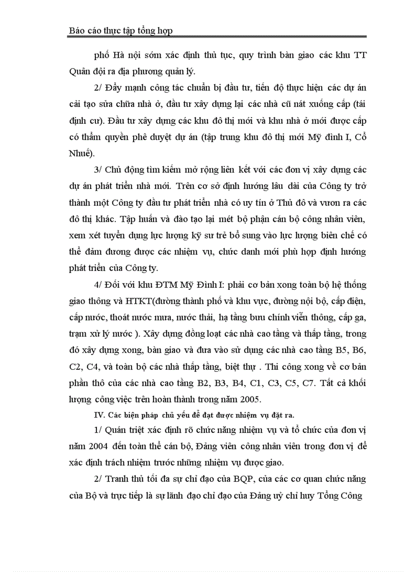image for page Báo cáo thực tập tại Công ty Đầu tư phát triển Nhà và Đô thị Bộ Quốc Phòng
