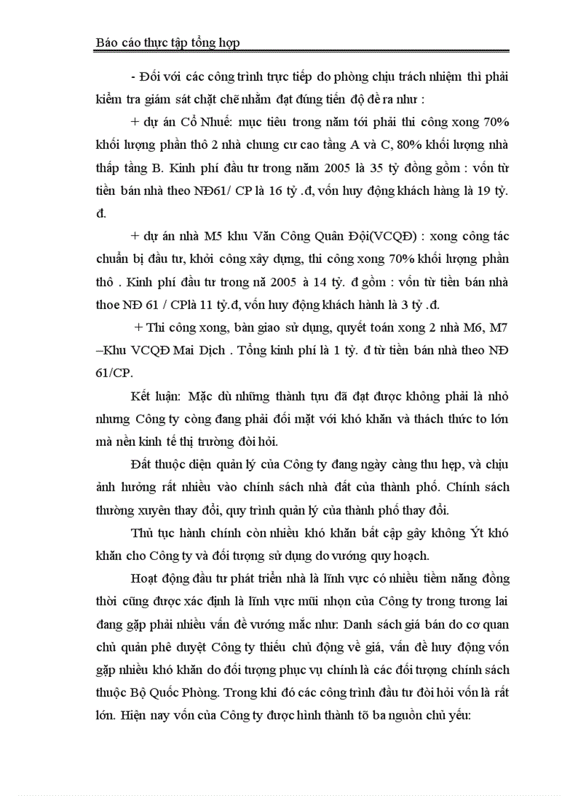 image for page Báo cáo thực tập tại Công ty Đầu tư phát triển Nhà và Đô thị Bộ Quốc Phòng