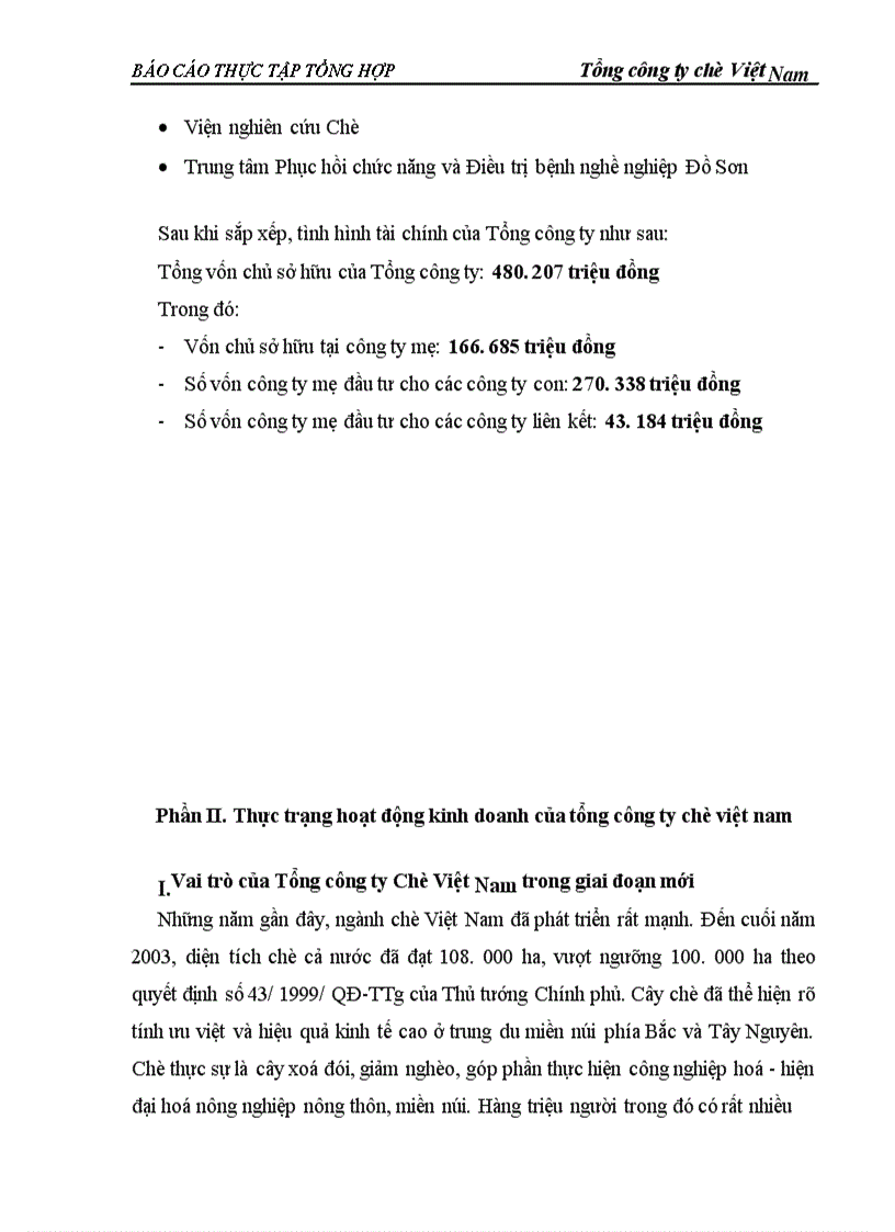 image for page Báo cáo thực tập tại tổng công ty chè Việt Nam