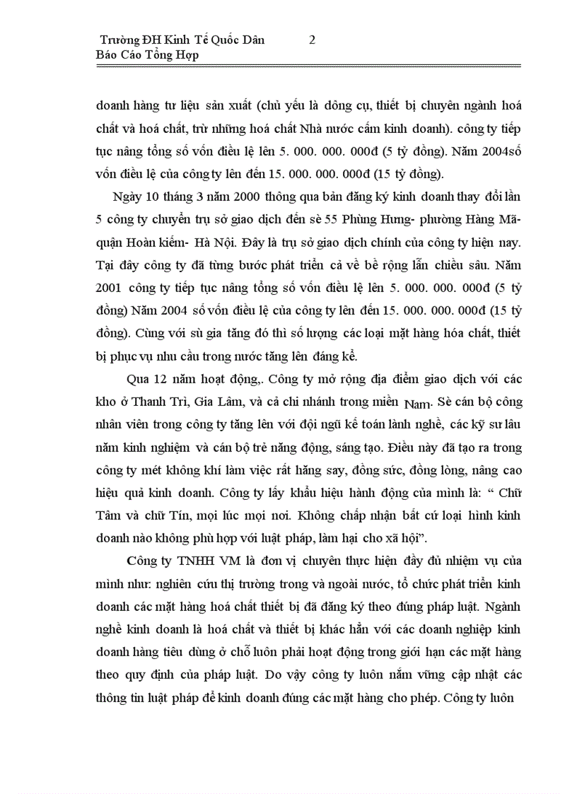 image for page Báo cáo thực tập tại công ty TNHH Văn Minh