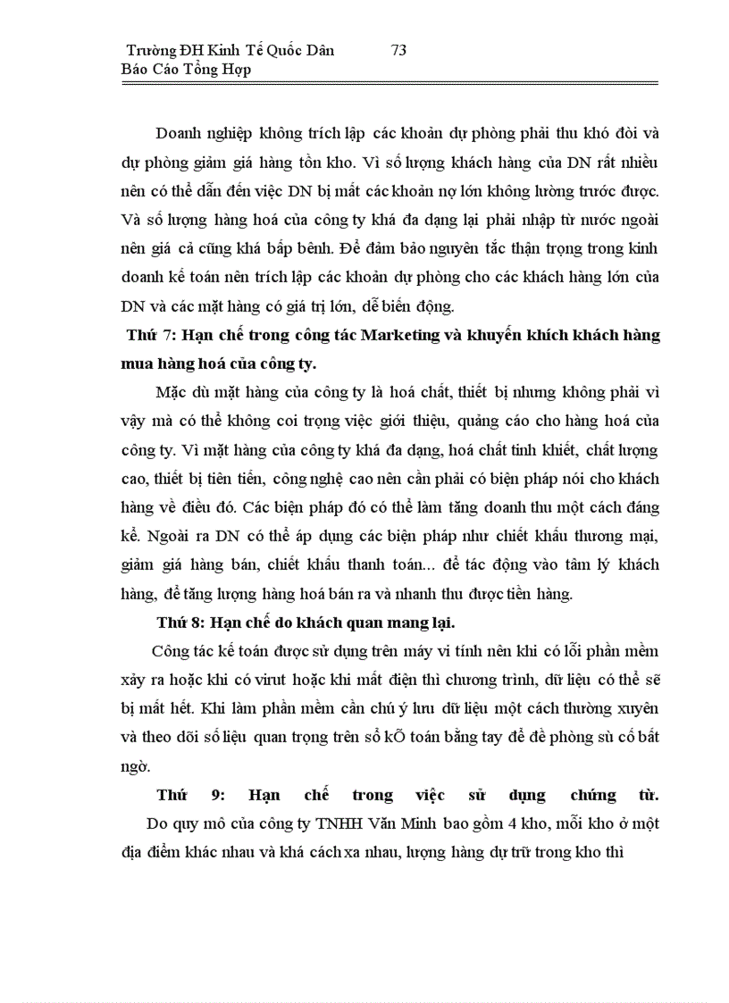 image for page Báo cáo thực tập tại công ty TNHH Văn Minh