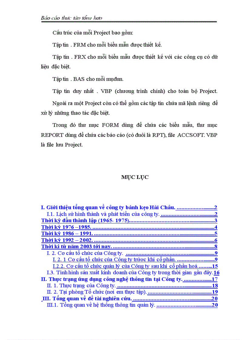 image for page Báo cáo thực tập tại Công ty cổ phần bánh kẹo Hải Châu