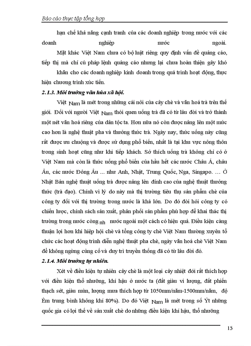 image for page Báo cáo thực tập tại Công ty Cổ phần Chè Kim Anh