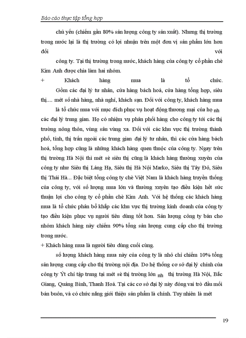 image for page Báo cáo thực tập tại Công ty Cổ phần Chè Kim Anh