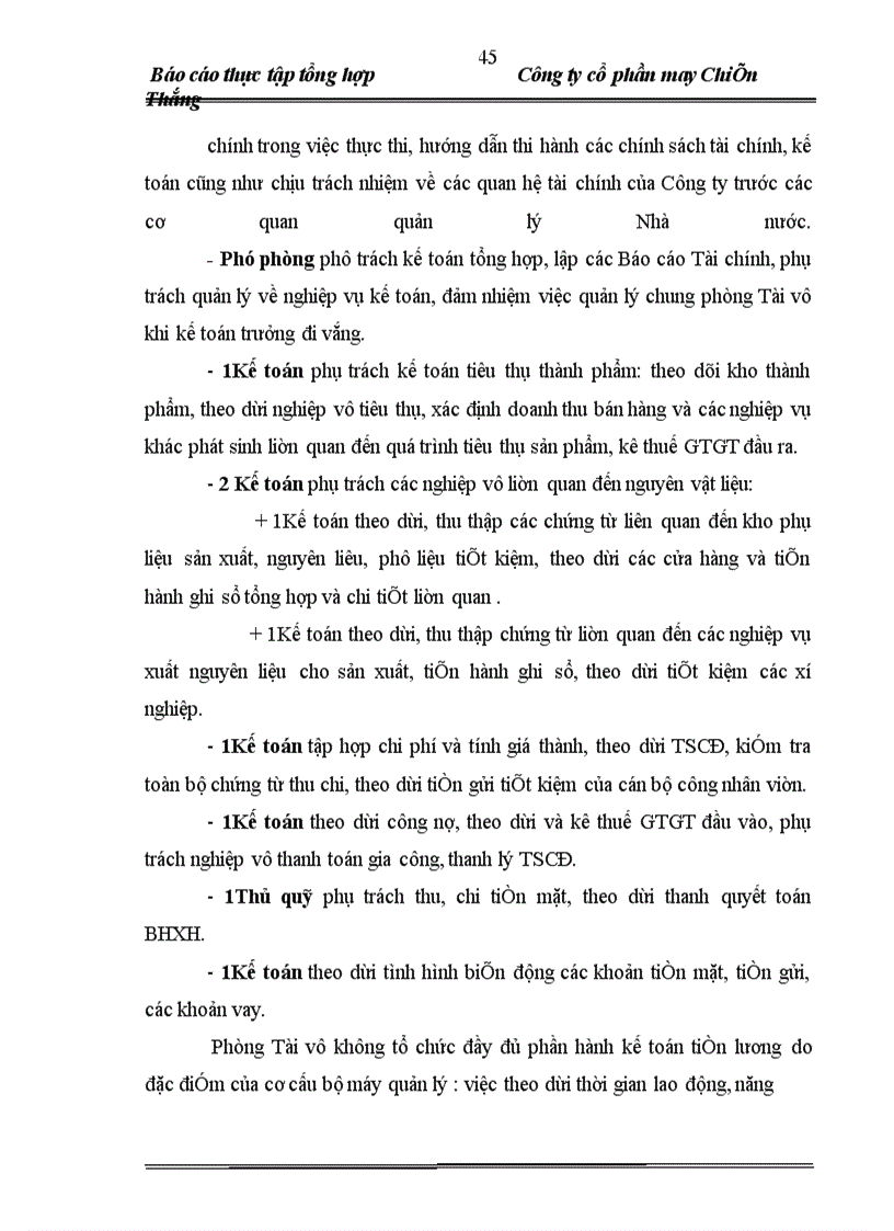 image for page Báo cáo thực tập tại Công ty cổ phần may Chiến Thắng