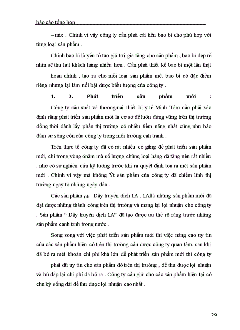 image for page Báo cáo thực tập tại công ty sản xuất và thương mại thiết bị y tế Minh Tâm