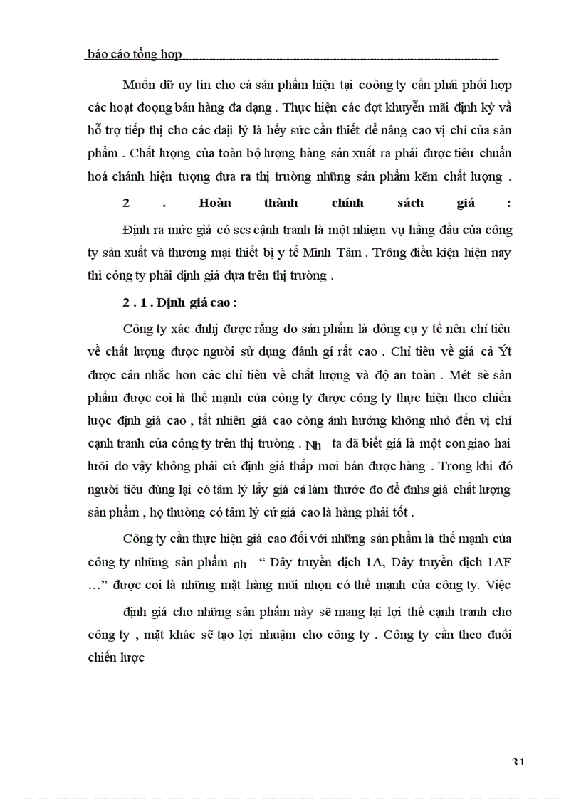 image for page Báo cáo thực tập tại công ty sản xuất và thương mại thiết bị y tế Minh Tâm