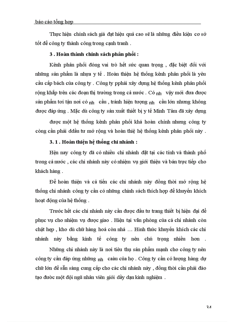 image for page Báo cáo thực tập tại công ty sản xuất và thương mại thiết bị y tế Minh Tâm