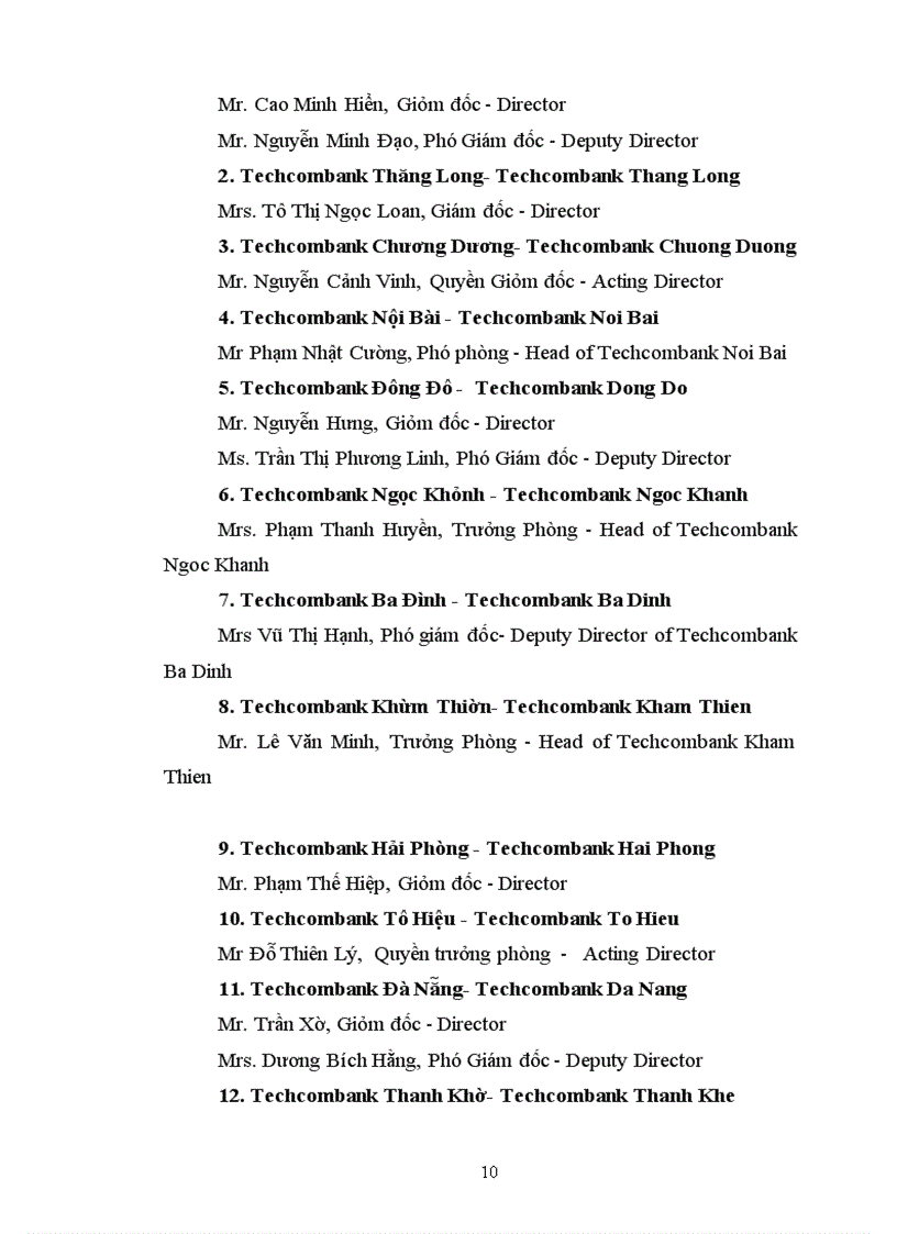 image for page Báo cáo thực tập tại Ngân Hàng thương mại cổ phần kĩ thương Techcombank