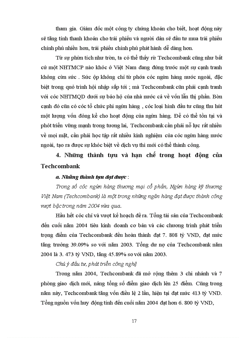 image for page Báo cáo thực tập tại Ngân Hàng thương mại cổ phần kĩ thương Techcombank