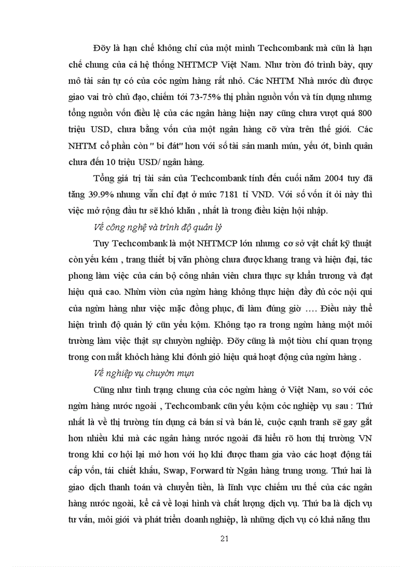 image for page Báo cáo thực tập tại Ngân Hàng thương mại cổ phần kĩ thương Techcombank