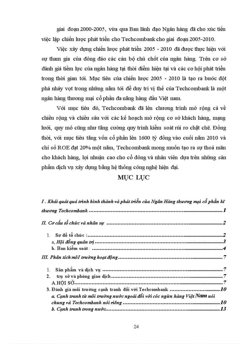 image for page Báo cáo thực tập tại Ngân Hàng thương mại cổ phần kĩ thương Techcombank