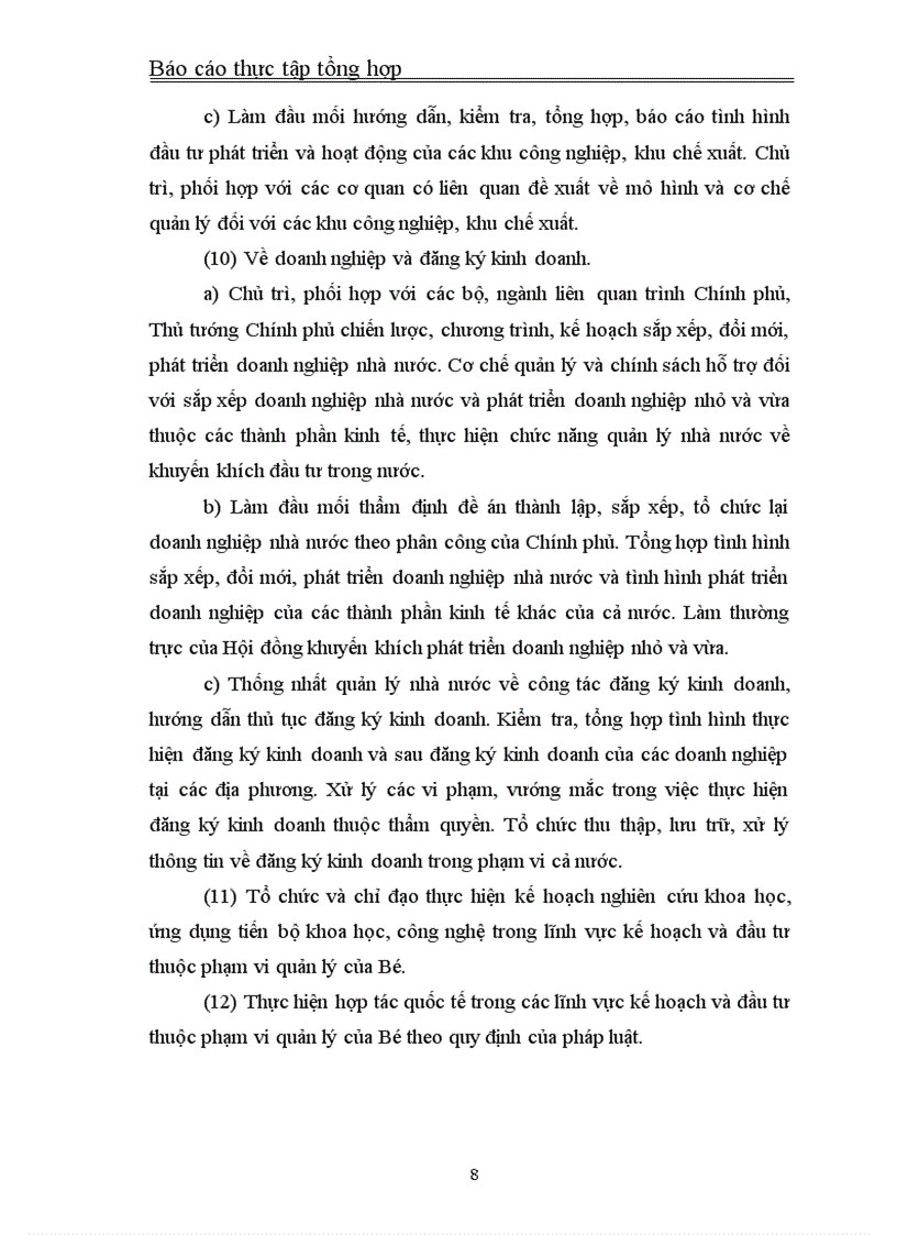 image for page Báo cáo thực tập tại Bộ Kế hoạch và Đầu tư