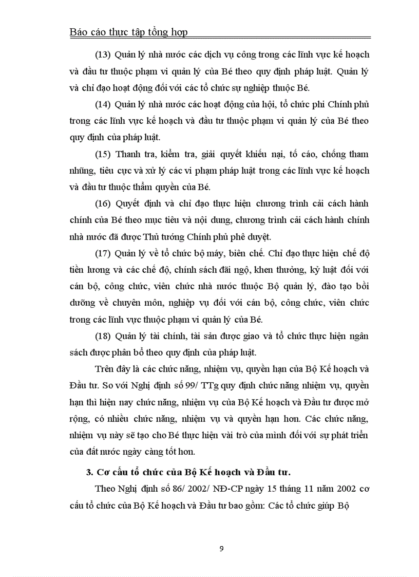 image for page Báo cáo thực tập tại Bộ Kế hoạch và Đầu tư