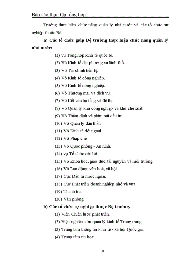 image for page Báo cáo thực tập tại Bộ Kế hoạch và Đầu tư