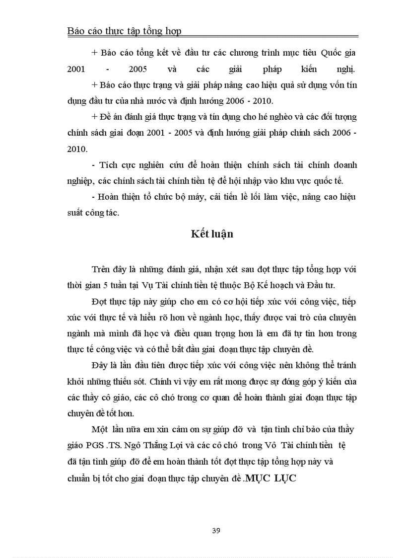 image for page Báo cáo thực tập tại Bộ Kế hoạch và Đầu tư