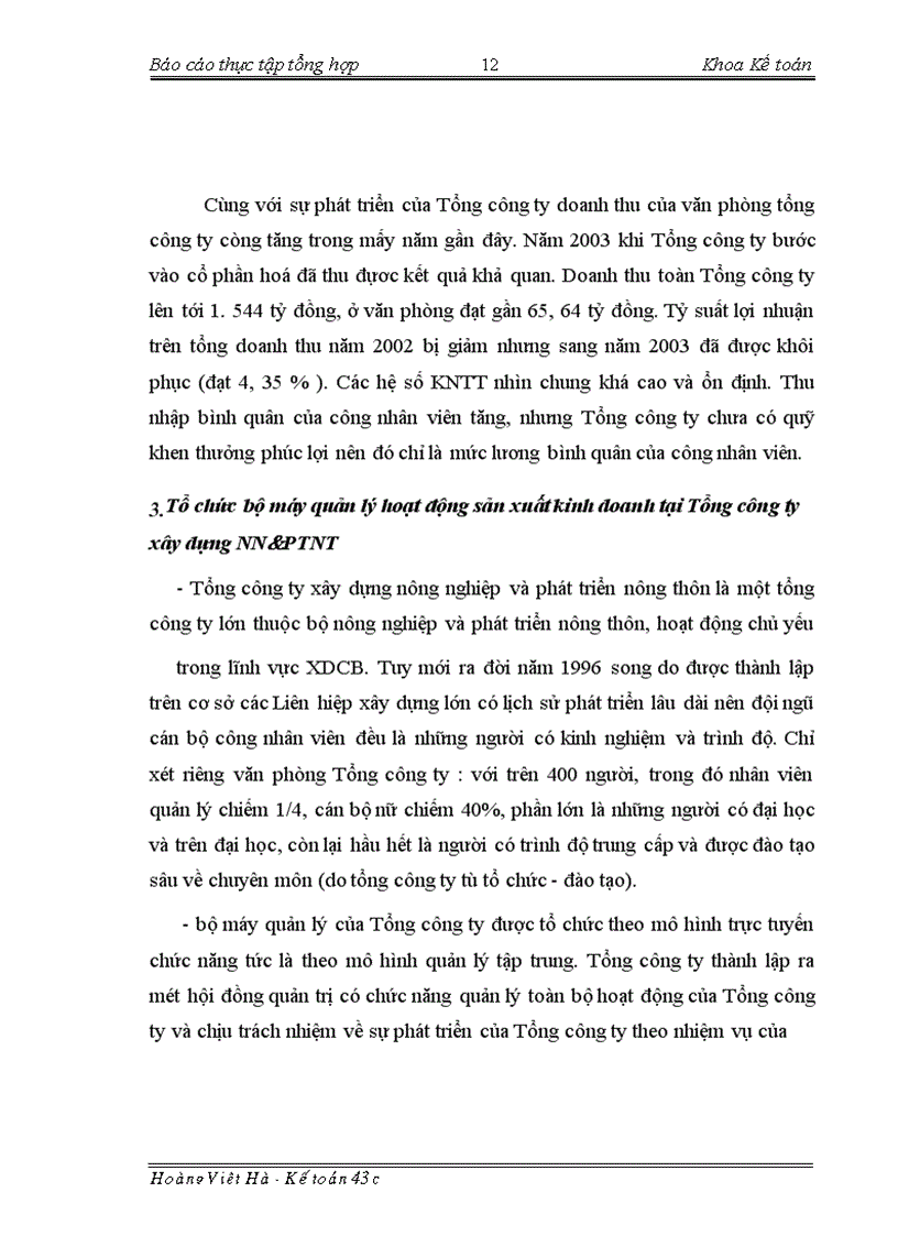 image for page Báo cáo thực tập tại Tổng công ty xây dựng nông nghiệp và phát triển nông thôn